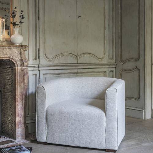 Poltrona contemporanea - CELESTIN - Defleure Home Collection - in pelle / in tessuto / fatta a mano