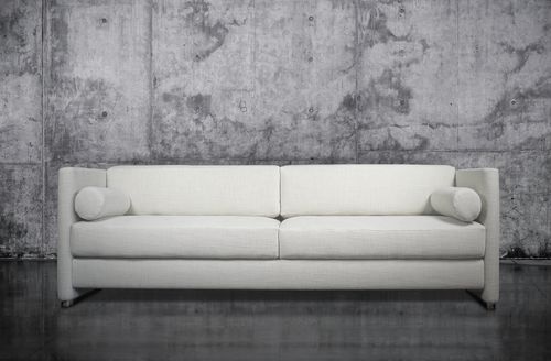 Divano contemporaneo - CAMELLIA - Defleure Home Collection - in tessuto / in pelle / con rivestimento rimovibile