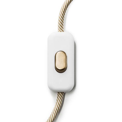 Interruttore a pulsante - INTRFMBIANER - Creative cables - non incassato / contemporaneo / rettangolare
