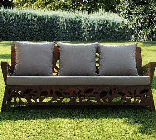 Divano contemporaneo - HANAMI - Trackdesign - da giardino / in tessuto / con cuscino rimovibile