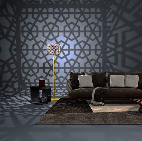 Lampada da terra - NUR - Trackdesign - in acciaio laccato / in acciaio COR-TEN® / contemporanea