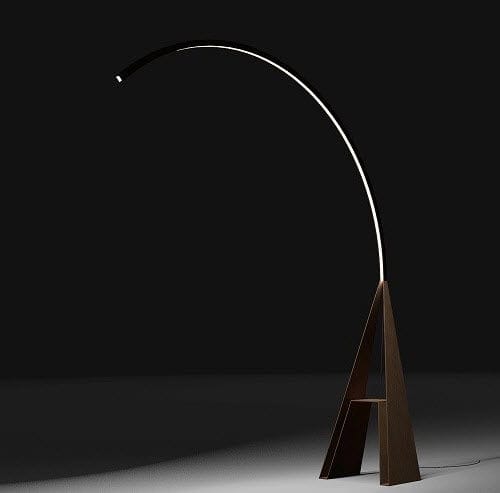 Lampada da terra - GIRAFFA - Trackdesign - in acciaio COR-TEN® / contemporanea / con cavo
