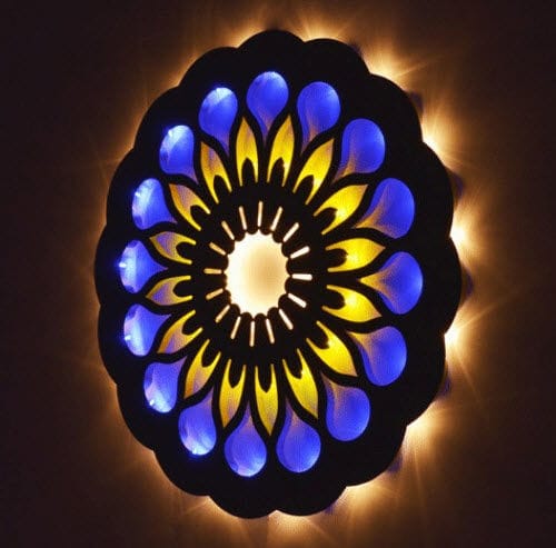 Applique contemporanea - LUMINARA - Trackdesign - da interno / in corten / in legno