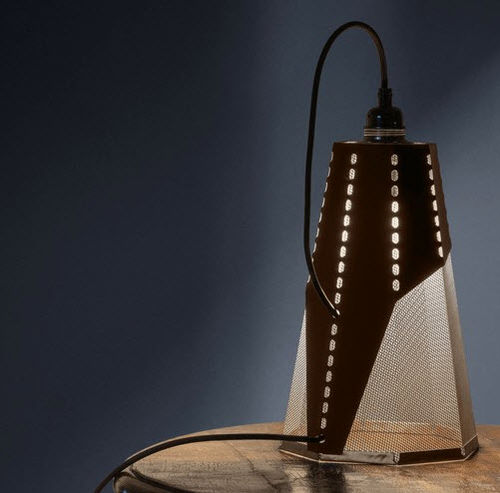 Lampada da comodino - FRAC - Trackdesign - in acciaio inossidabile / in acciaio COR-TEN® / contemporanea