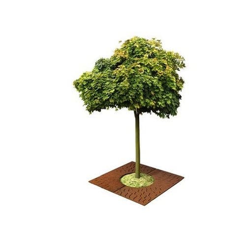 Griglia per alberi quadrata - WAVE - Trackdesign - in acciaio COR-TEN®
