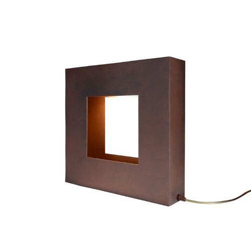 Lampada da tavolo - COMUNI - Trackdesign - in acciaio COR-TEN® / contemporanea / con cavo
