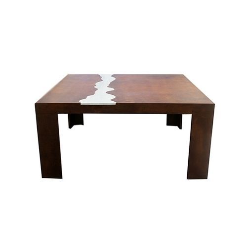 Tavolo contemporaneo - TIVOLI - Trackdesign - in marmo / con supporto in acciaio COR-TEN® / rettangolare