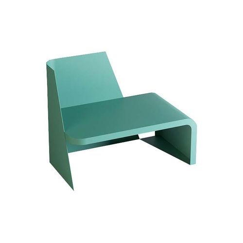 Dormeuse contemporanea - REA - Trackdesign - in acciaio / con supporto in metallo / blu