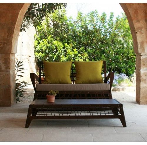 Divano contemporaneo - MIKADO - Trackdesign - da giardino / in tessuto / con cuscino rimovibile