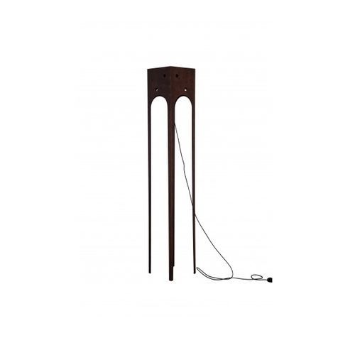 Lampada da terra - IL RIFUGIO DELLA LUNA - Trackdesign - in lamiera / in acciaio COR-TEN® / in tessuto