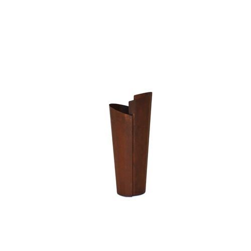 Vaso contemporaneo - INCASTRO - Trackdesign - in acciaio COR-TEN® / fatto a mano / da pavimento