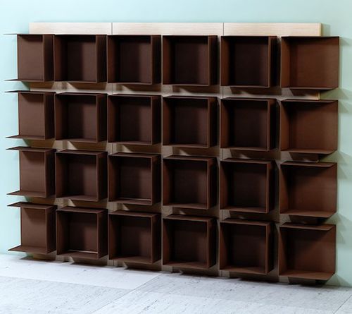 Libreria modulare - MODULO - Trackdesign - a muro / contemporanea / in rovere