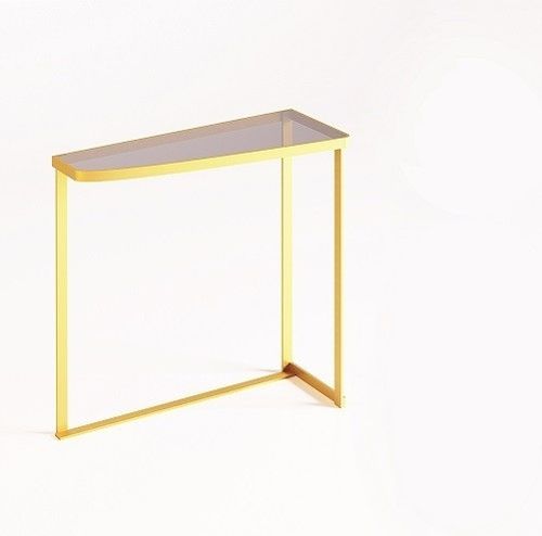 Consolle contemporanea - JACKIE - Trackdesign - in vetro temprato / con supporto in ottone lucido / per uso residenziale