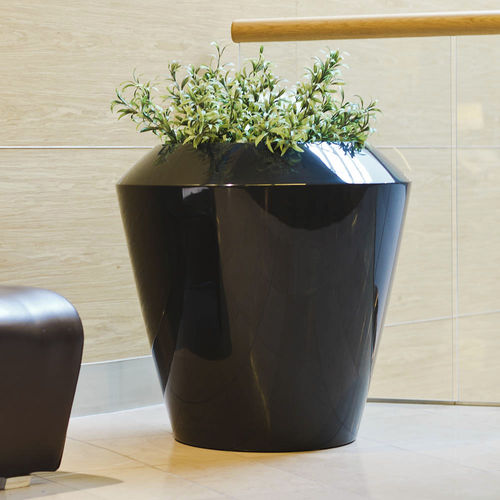 Vaso da giardino in poliestere - AS-CAN - Astrini Design - rotondo / per uso residenziale / contract