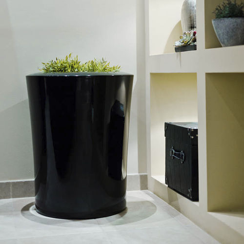 Vaso da giardino in poliestere - AS-GAR - Astrini Design - rotondo / per uso residenziale / contract