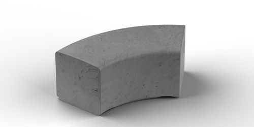 Panca per spazi pubblici modulare - ML04 - Astrini Design - contemporanea / in composito / senza schienale