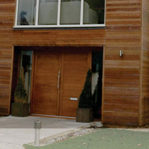 Porta finestra battente - Authentic Timber Windows Ltd - in legno / a doppi vetri / di sicurezza