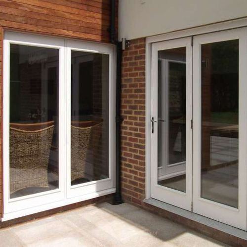 Porta d'ingresso - Authentic Timber Windows Ltd - in legno / a fisarmonica / vetrata