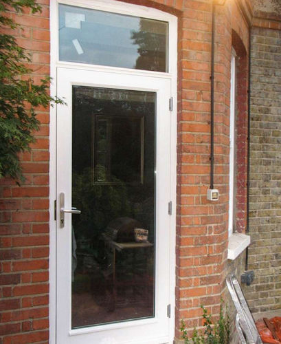 Porta d'ingresso - SINGLE - Authentic Timber Windows Ltd - in legno / battente / semivetrata
