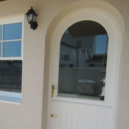 Porta d'ingresso - STABLE  - Authentic Timber Windows Ltd - in legno / battente / semivetrata