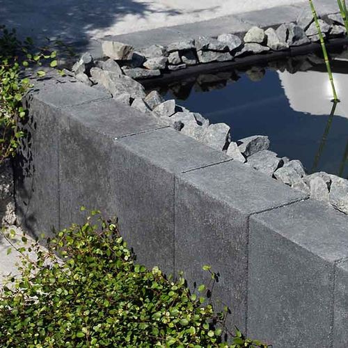 Bordura da giardino - CUBO - Bivois - in calcestruzzo / in pietra naturale / rettangolare