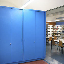 Libreria contemporanea - BIBLOC - DESLI-BLOC.S,L - per scuola / per biblioteca / in metallo