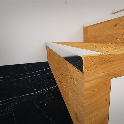 Profilo per gradini in alluminio anodizzato - PRO-STAIR BASIC - Protrim Building Systems - in lega d'alluminio / antiscivolo