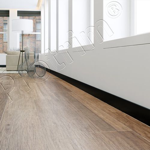 Battiscopa in alluminio - PRO-SKIRT FLAT - Protrim Building Systems - per circuito elettrico / luminoso