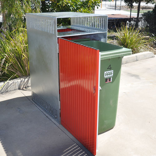 Portarifiuti pubblico - ASTON  - Urban Fountains and Furniture - in acciaio / con coperchio / contemporaneo