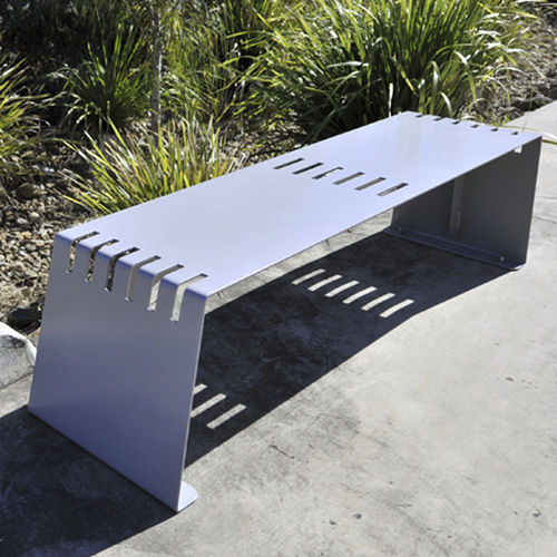 Panca per spazi pubblici contemporanea - ASTON  - Urban Fountains and Furniture - in acciaio / in alluminio / contract