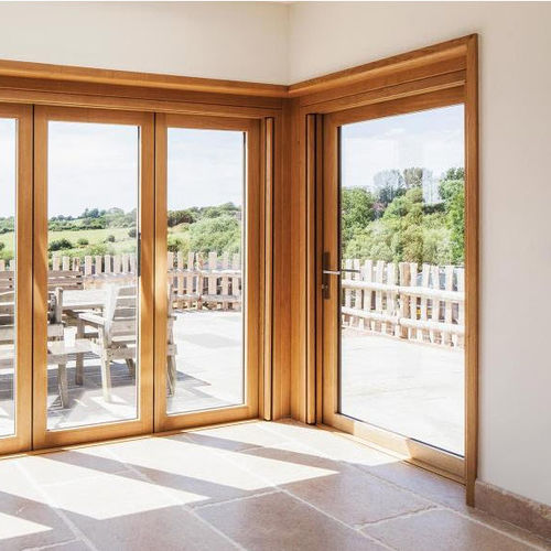 Porta finestra battente - 201 - Centor - in rovere / in alluminio / a tripli vetri