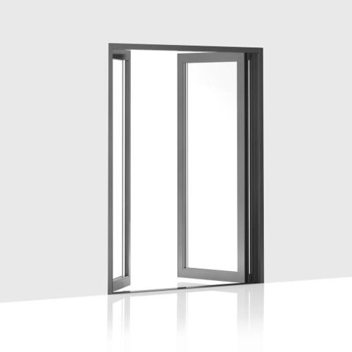 Porta finestra battente - 303 - Centor - in alluminio / a doppi vetri / termoisolante