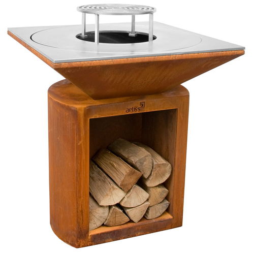 Barbecue a legna - G2 - ARTISS DESIGN - professionale / mobile / in acciaio inossidabile