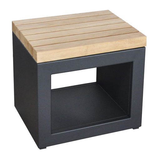 Sgabello contemporaneo - 2605-91-EN / 2605-81-EN - ARTISS DESIGN - con supporto in acciaio / da giardino / grigio