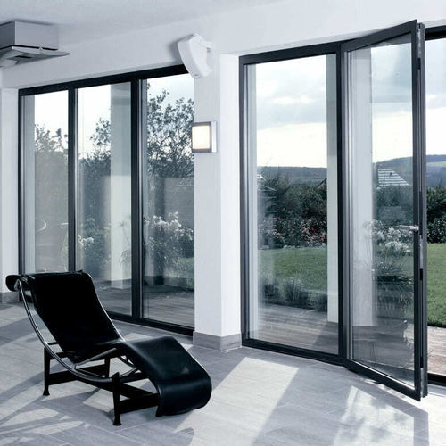 Porta da interno - AW/AD - Aluminante - in rovere / in vetro / in alluminio