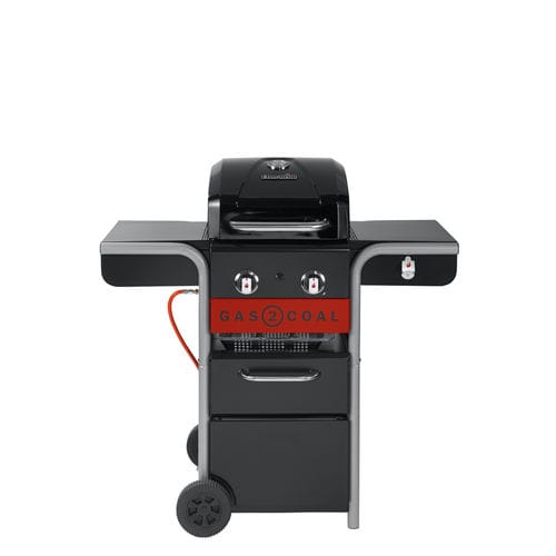Barbecue a gas - GAS2COAL 2.0 210  - CHARBROIL - con rotelle / in acciaio / in ghisa