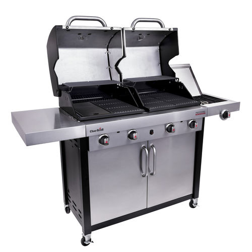 Barbecue a gas - PROFESSIONAL 4600 S  - CHARBROIL - con rotelle / in ghisa / in acciaio inossidabile
