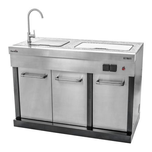 Isola cucina in acciaio inossidabile - Ultimate Entertainment - CHARBROIL - di misura media / da esterno / grigia