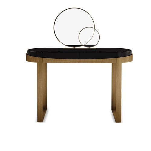 Mobile da toeletta contemporaneo - ALDRICH - Porus studio - in legno laccato / in ottone spazzolato