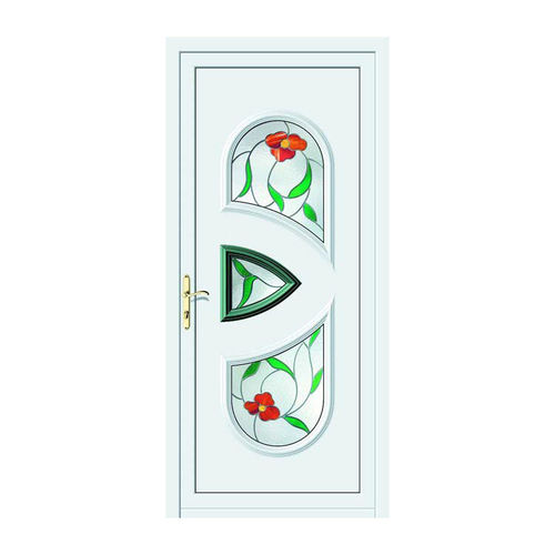 Porta d'ingresso - ORO : CLIO  - ALUPORTA - in alluminio / battente / semivetrata