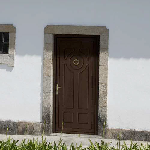 Porta d'ingresso - MORFEO - ALUPORTA - in alluminio / battente / senza vetri