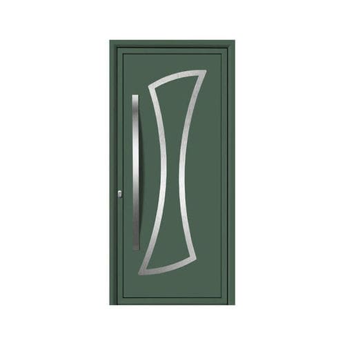 Porta d'ingresso - EVOLUCION : PLATINO B  - ALUPORTA - in alluminio / in acciaio inossidabile / in PVC