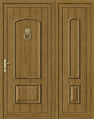 Porta d'ingresso - ORO : FAMA - ALUPORTA - in alluminio / battente / semivetrata