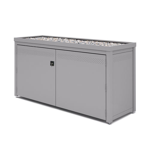 Copribidone in alluminio - BioBOX 4 x 50 L - Dukin d.o.o. - in acciaio con rivestimento a polvere