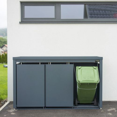 Copertura per contenitori per riciclaggio - StyleOUT® 3x120 BLANK - Dukin d.o.o.