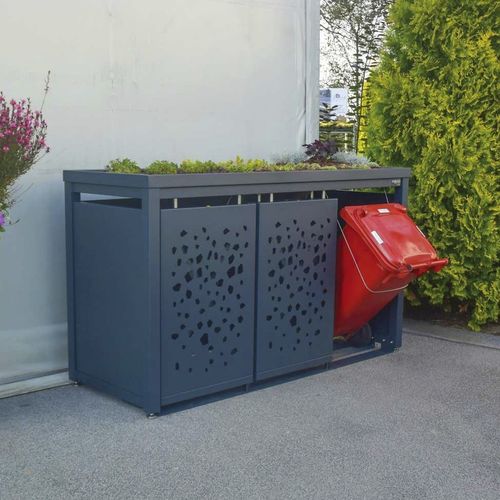 Copertura per contenitori per riciclaggio - StyleOUT® 3x120 TOMO - Dukin d.o.o.