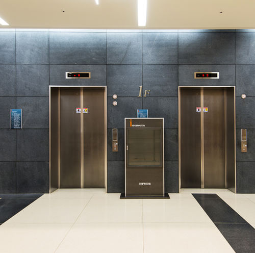 Porta per ascensore in acciaio inossidabile - INOXTEEL - DSP Co., Ltd. - scorrevole / decorativa / a doppia anta