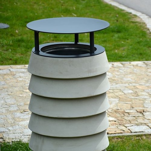 Portarifiuti pubblico - STROK - STREETPARK s.r.o. - in metallo / in calcestruzzo / con coperchio