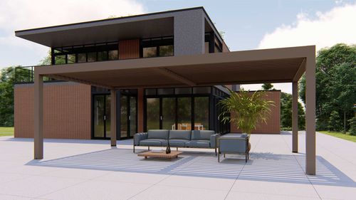 Pergola autoportante - CLIMAX BIG - RGM srl - in alluminio verniciato / a lamelle frangisole / bioclimatica