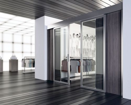 Porta da interno - Premium Sliding Doors - in alluminio / scorrevole / vetrata
